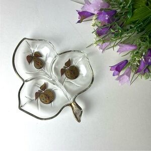 Vintage Georges Briard Apple & Pear Divided Dish